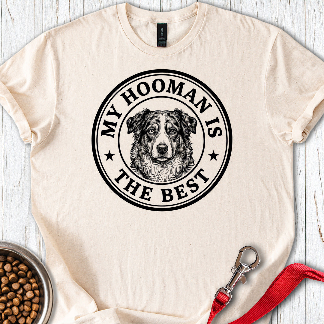 Australian Shepherd Hooman T Shirt Gift For Dog Lover