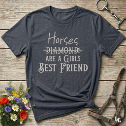 Horses Are A Girls Best Friend T Shirt Gift For Horse Lover