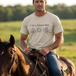 I Am A Simple Man T Shirt Gift For Horse Lover