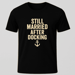 Docking Still Married T Shirt Gift For Boat Owner