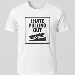 Pulling Out T Shirt Gift For Boat Owner