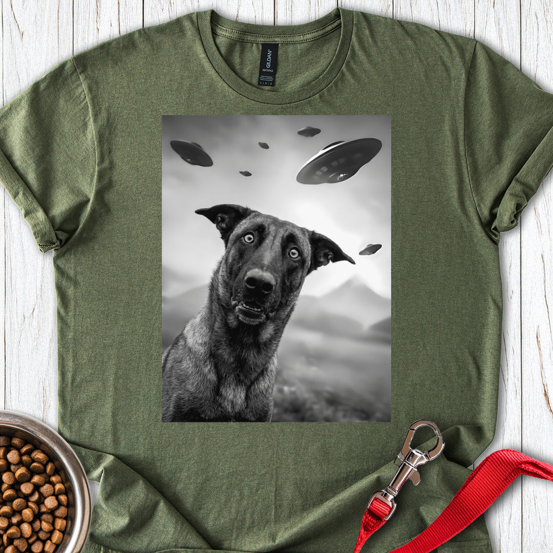Belgian Malinois Ufo T Shirt Gift For Dog Lover