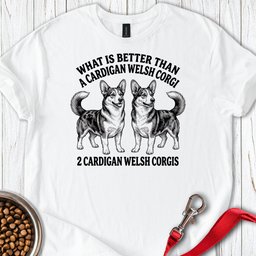 2 Cardigan Welsh Corgi T Shirt Gift For Dog Lover