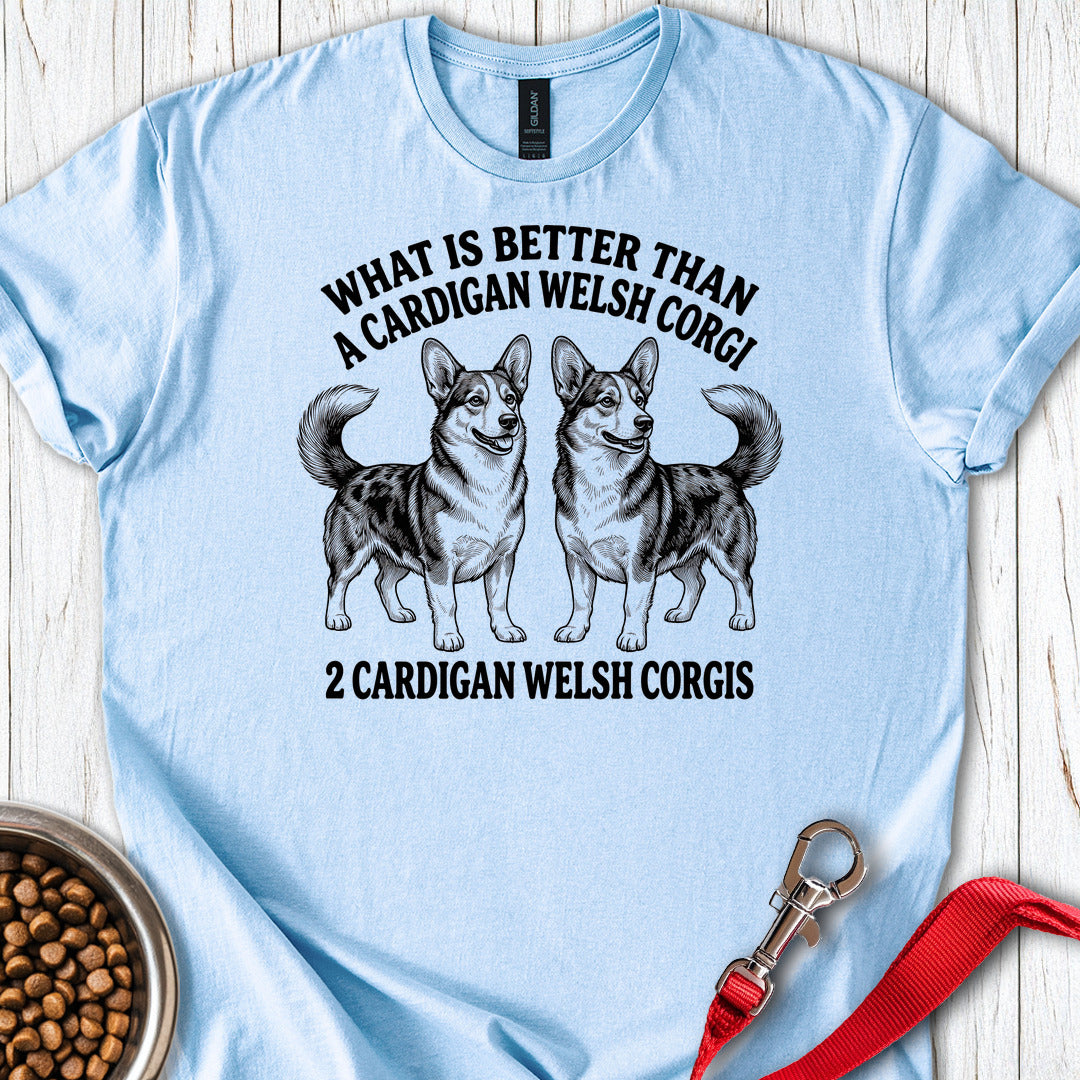 2 Cardigan Welsh Corgi T Shirt Gift For Dog Lover