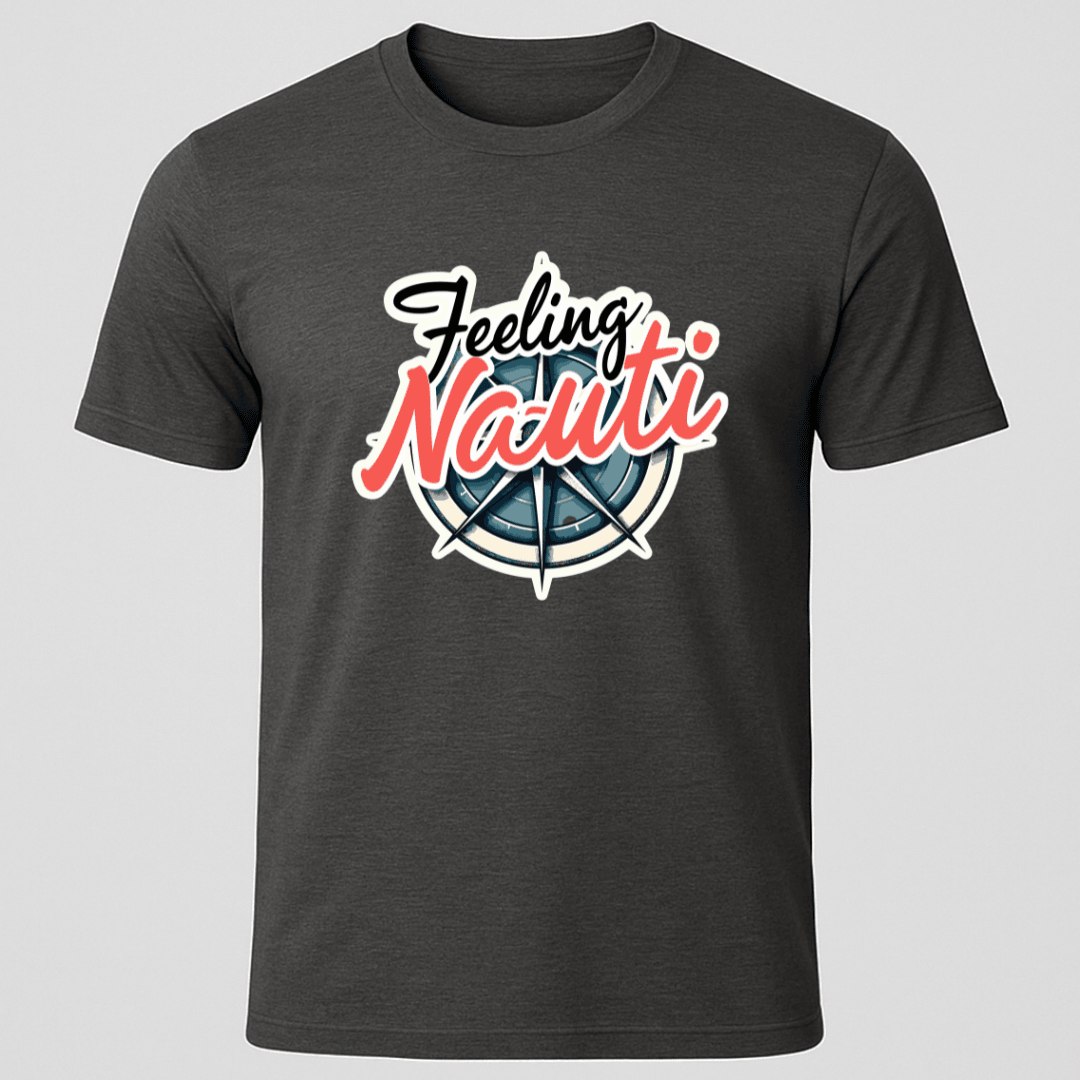 Feeling Nauti Compass T Shirt Gift For Boat Owner