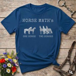 Horse Maths T Shirt Gift For Horse Lover