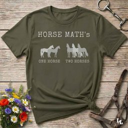 Horse Maths T Shirt Gift For Horse Lover