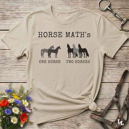 Horse Maths T Shirt Gift For Horse Lover