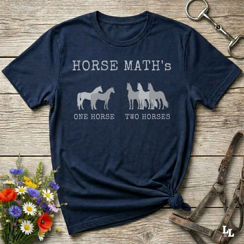 Horse Maths T Shirt Gift For Horse Lover