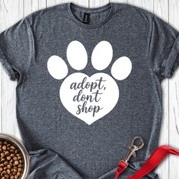 Adopt Dont Shop Rescue T Shirt Gift For Dog Lover