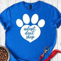 Adopt Dont Shop Rescue T Shirt Gift For Dog Lover