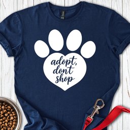 Adopt Dont Shop Rescue T Shirt Gift For Dog Lover