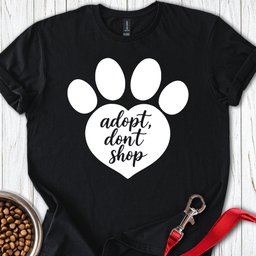 Adopt Dont Shop Rescue T Shirt Gift For Dog Lover