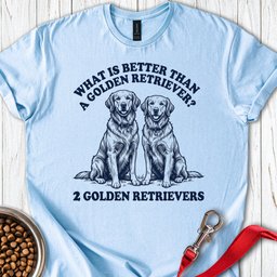 2 Golden Retrievers T Shirt Gift For Dog Lover