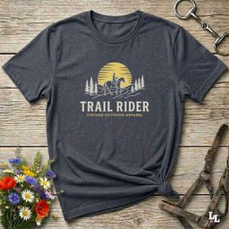 Trail Rider T Shirt Gift For Horse Lover