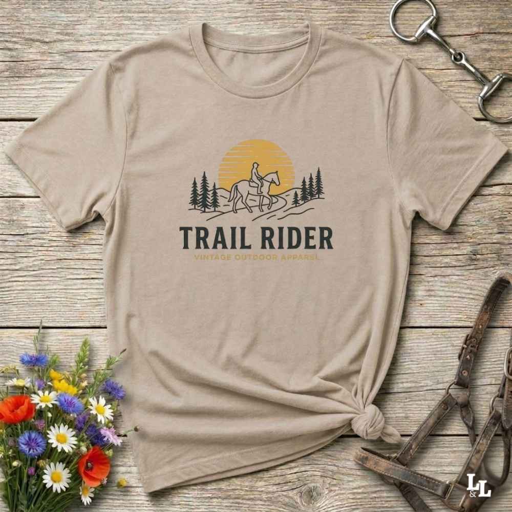 Trail Rider T Shirt Gift For Horse Lover