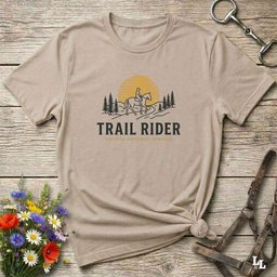 Trail Rider T Shirt Gift For Horse Lover