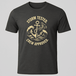 Storm Tested Anchor T Shirt Gift For Boat Owner