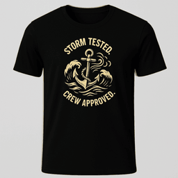 Storm Tested Anchor T Shirt Gift For Boat Owner