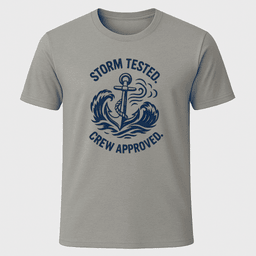 Storm Tested Anchor T Shirt Gift For Boat Owner