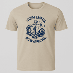 Storm Tested Anchor T Shirt Gift For Boat Owner