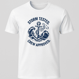 Storm Tested Anchor T Shirt Gift For Boat Owner