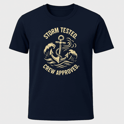 Storm Tested Anchor T Shirt Gift For Boat Owner