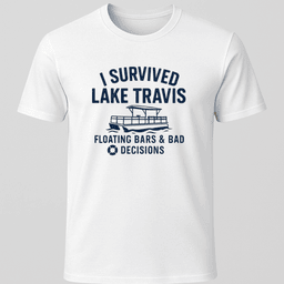 Lake Travis T Shirt Gift For Boat Owner