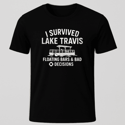 Lake Travis T Shirt Gift For Boat Owner