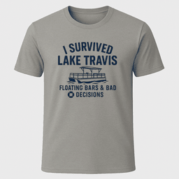Lake Travis T Shirt Gift For Boat Owner