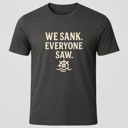 We Did Sink Everyone Saw T Shirt Gift For Boat Owner