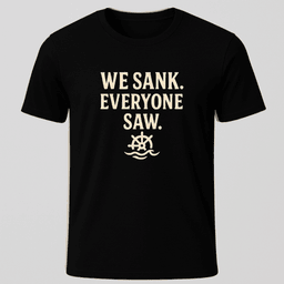 We Did Sink Everyone Saw T Shirt Gift For Boat Owner