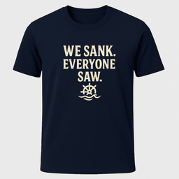 We Did Sink Everyone Saw T Shirt Gift For Boat Owner