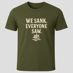 We Did Sink Everyone Saw T Shirt Gift For Boat Owner