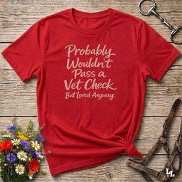 Vet Check T Shirt Gift For Horse Lover