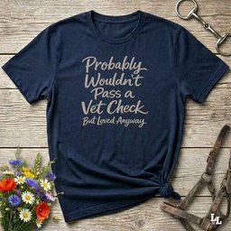 Vet Check T Shirt Gift For Horse Lover