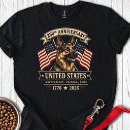 250 Years Geramn Shepherd T Shirt Gift For Dog Lover