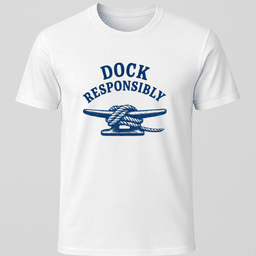 Dock Responsibly T Shirt Gift For Boat Owner