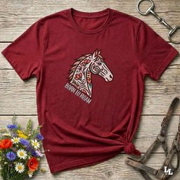 Born To Roam Unisex Tee Gift For Horse Lover