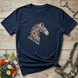 Born To Roam Unisex Tee Gift For Horse Lover