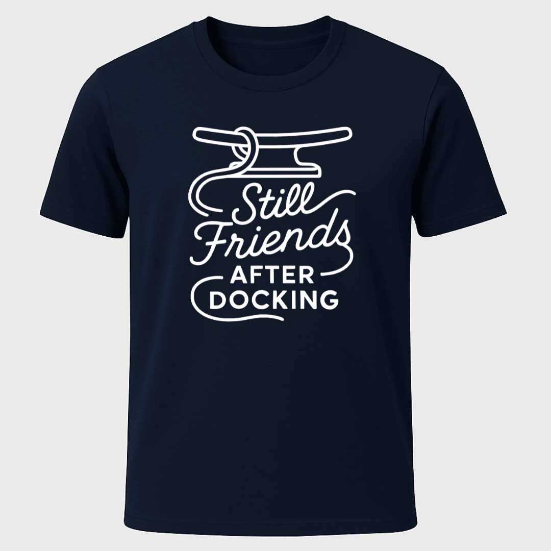 Still Friends After Docking T Shirt Gift For Boat Owner