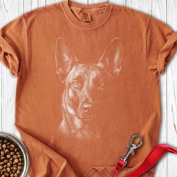 Belgian Malinois Engraved Premium Tee Gift For Dog Lover