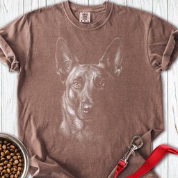 Belgian Malinois Engraved Premium Tee Gift For Dog Lover