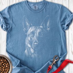 Belgian Malinois Engraved Premium Tee Gift For Dog Lover