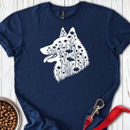 Belgian Tervuren Flowers T Shirt Gift For Dog Lover