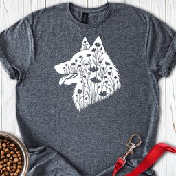 Belgian Tervuren Flowers T Shirt Gift For Dog Lover
