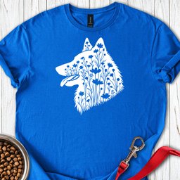 Belgian Tervuren Flowers T Shirt Gift For Dog Lover
