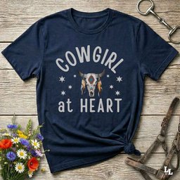 Cowgirl At Heart T Shirt Gift For Horse Lover