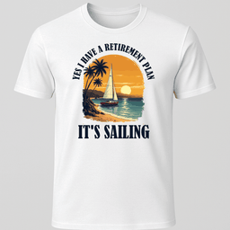 Retirement Plan Tropical T Shirt Gift For Boat Owner