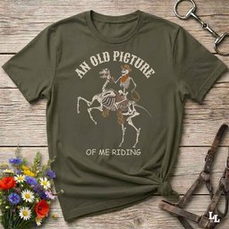 An Old Picture Of Me T Shirt Gift For Horse Lover